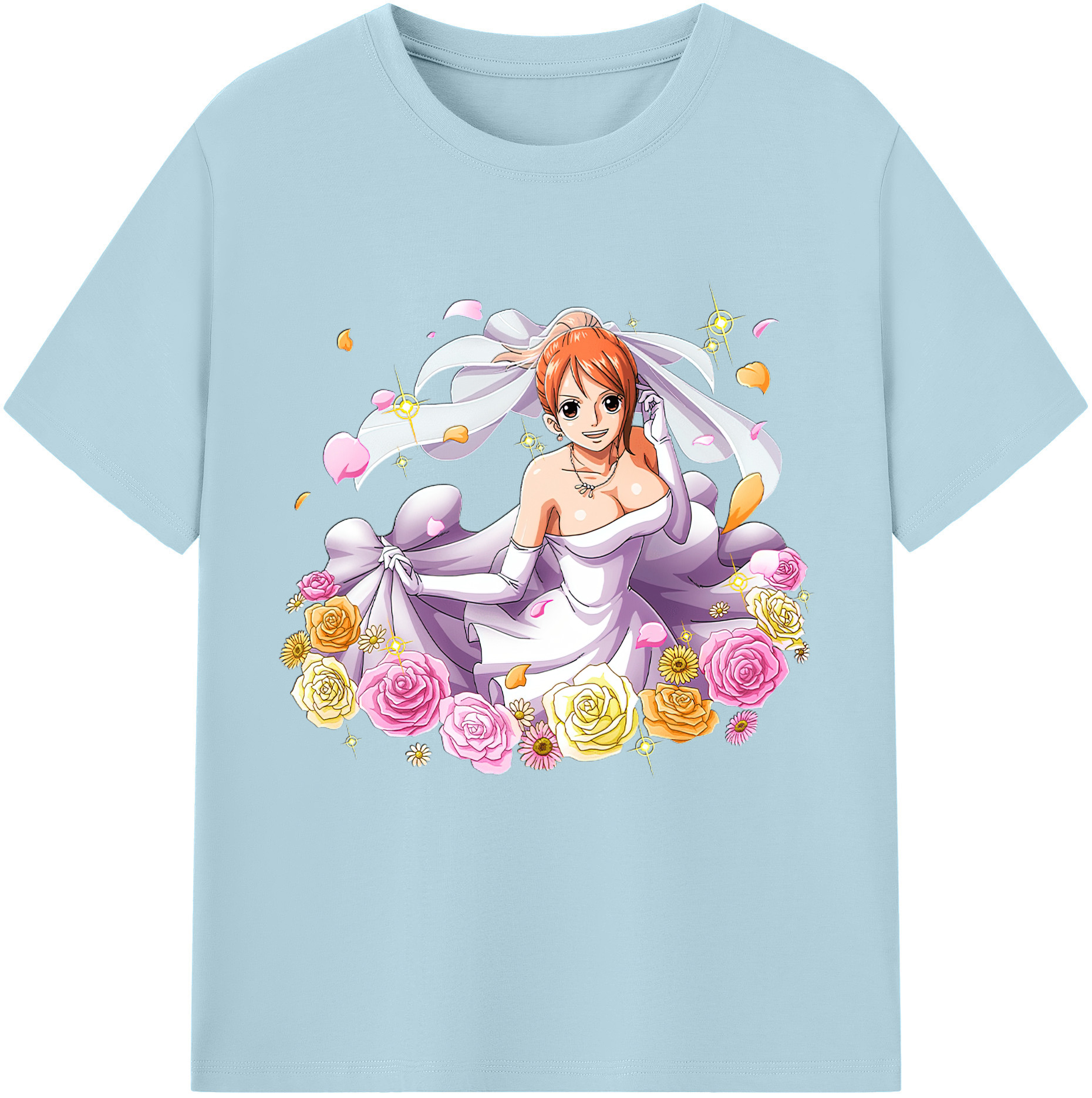 ワンピース ナミ ONE PIECE Nami 綿100％半袖Tシャツ（フロントプリント）